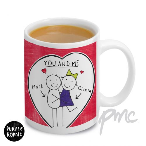 Personalised Purple Ronnie Couples Mug