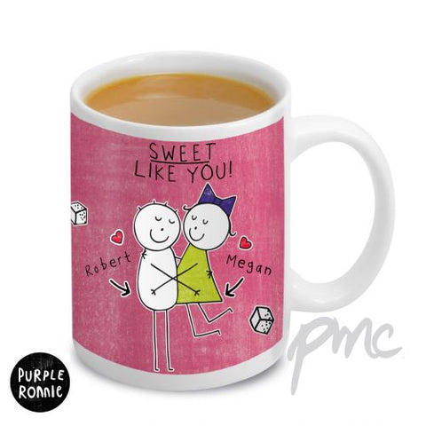 Personalised Purple Ronnie Sweet Like You Mug