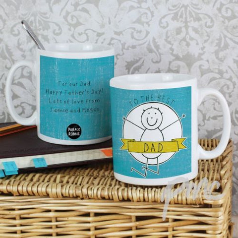 Personalised Purple Ronnie Celebration Mug For Him