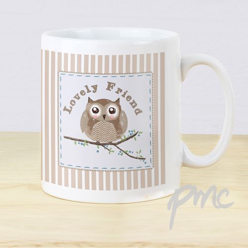 Personalised Woodland Owl Mug