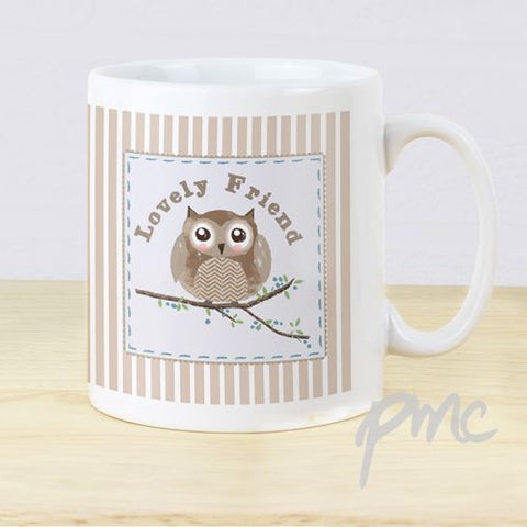 Personalised Woodland Owl Mug