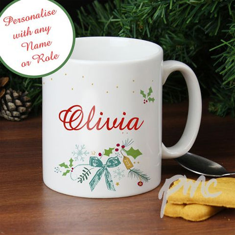 Personalised Classic Christmas Mug
