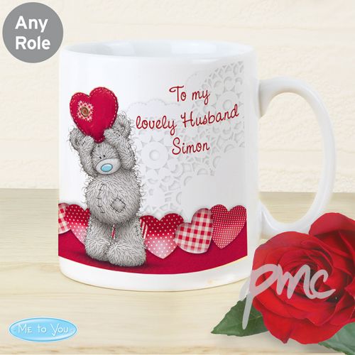 Personalised Me To You Heart Mug