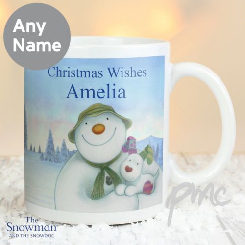 Personalised The Snowman and the Snowdog Mug