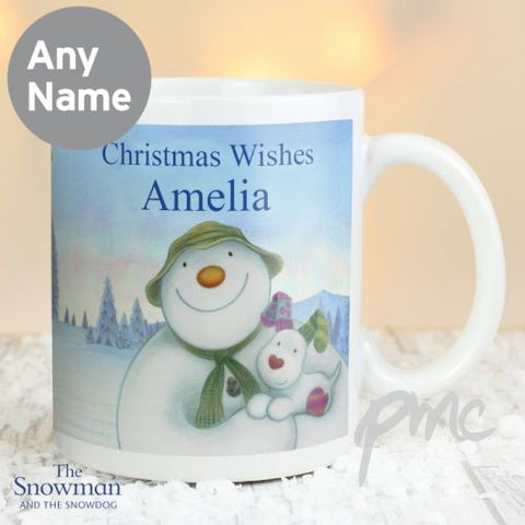Personalised The Snowman and the Snowdog Mug