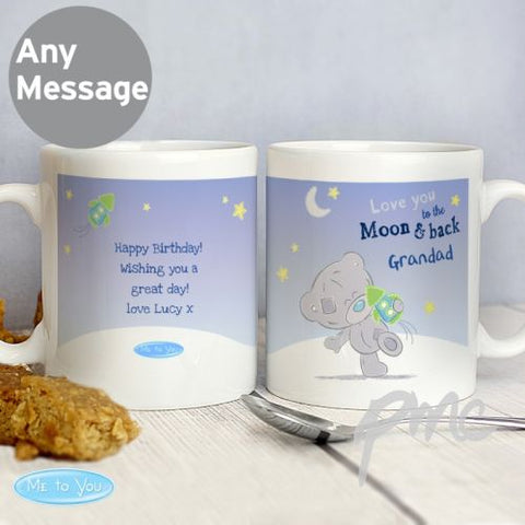 Personalised Tiny Tatty Teddy To the Moon & Back Mug