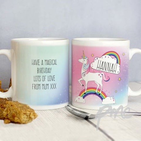 Personalised Unicorn Mug