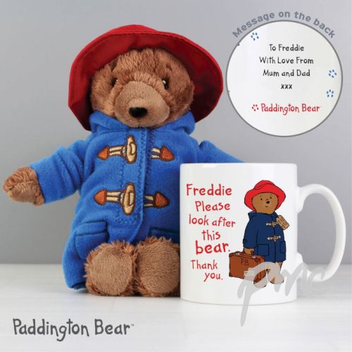 Personalised Paddington Mug with Paddington Bear