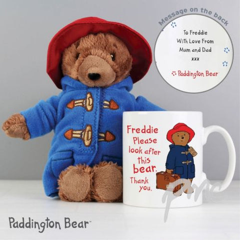 Personalised Paddington Mug with Paddington Bear