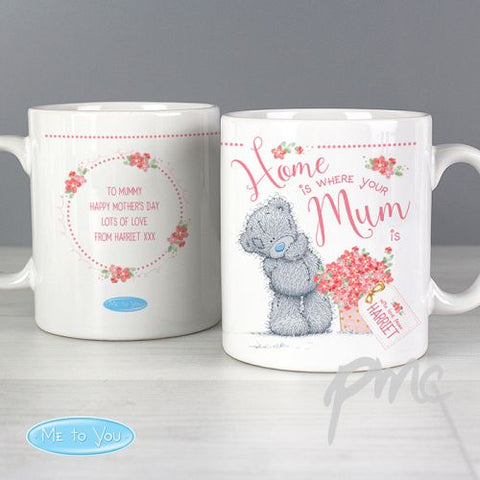 Personalised Me to You 'Home is Where Your Mum is' Mug