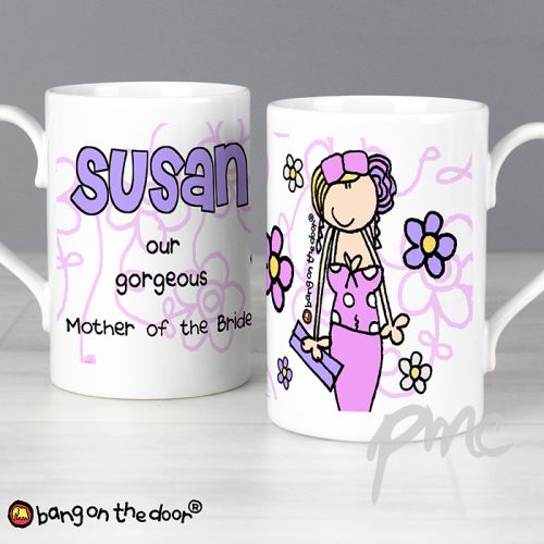 Personalised Bang on the Door Wedding Female Slim Mug