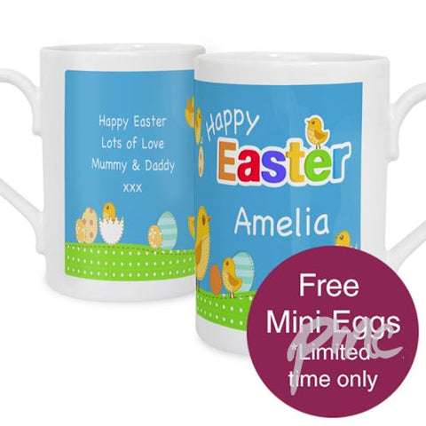 Personalised Easter Chick Slim Mug