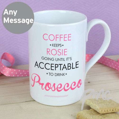 Personalised Acceptable to Drink Windsor Mug