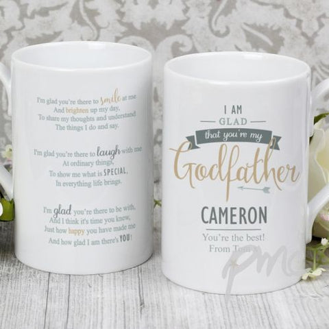 Personalised I Am Glad... Godfather Slim Mug