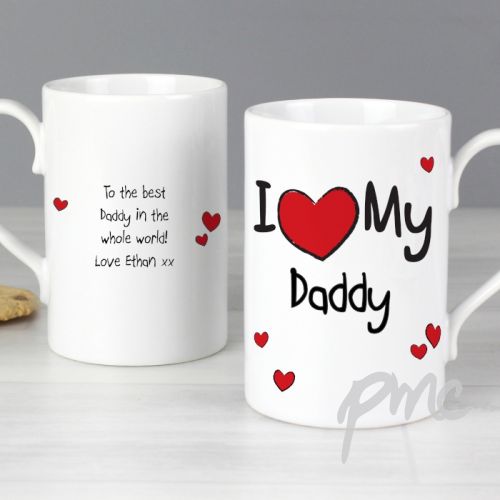 Personalised 'I Heart My...' Slim Mug