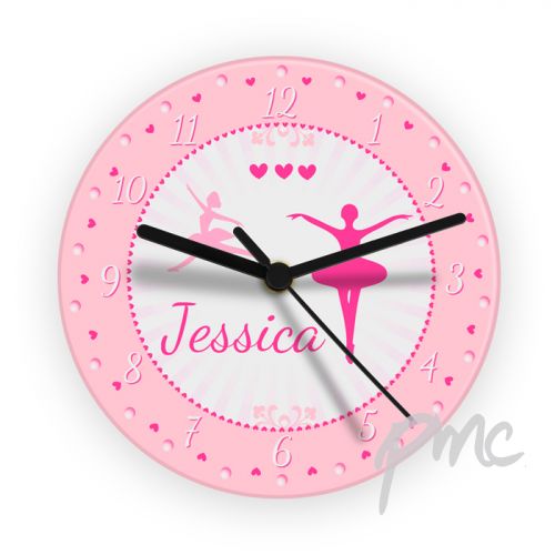 Personalised Ballerina Glass Clock