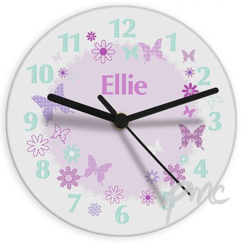 Personalised Butterfly Clock