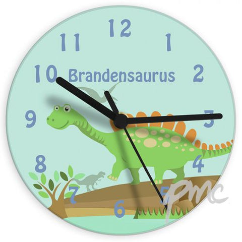 Personalised Dinosaur Clock