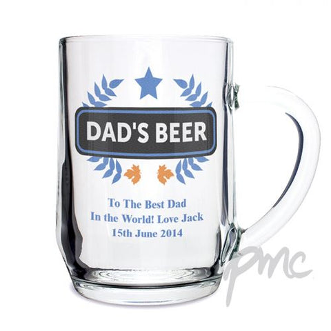 Personalised Blue Wheat Tankard