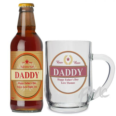 Personalised Luxury Beer & Tankard Set