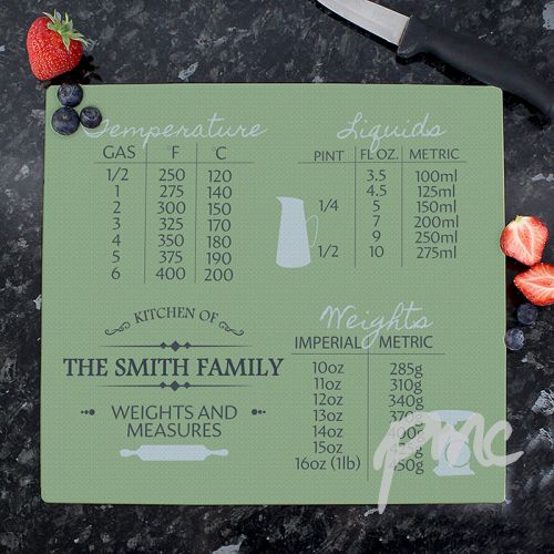 Personalised Conversions Glass Chopping Board