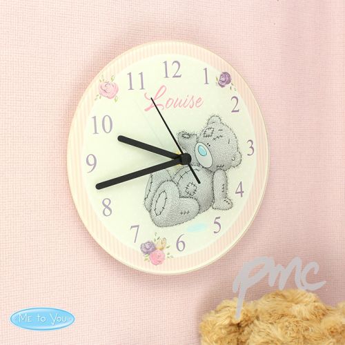 Personalised Me To You Glass Clock