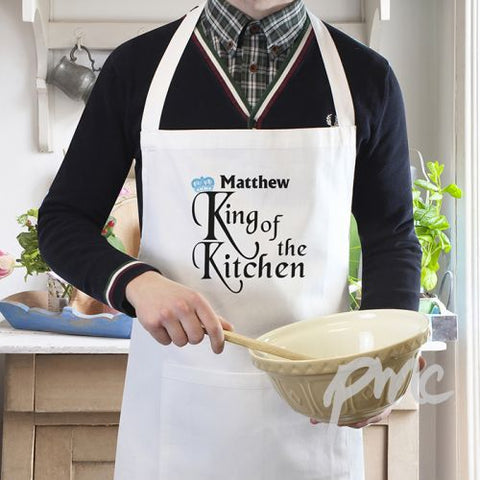 Personalised King of the Kitchen Apron