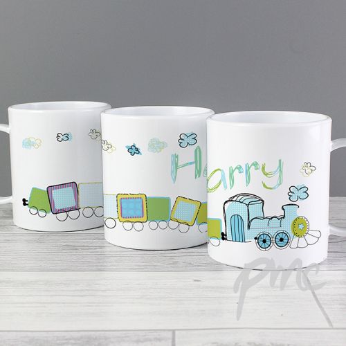 Personalised Train Plastic Cup