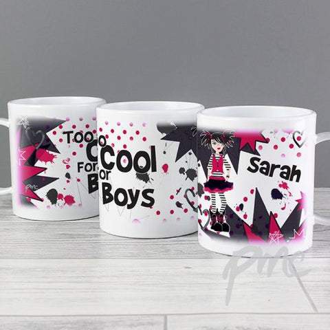 Personalised Too Cool Girl Plastic Cup