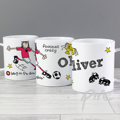 Personalised Football Crazy Plastic Cup