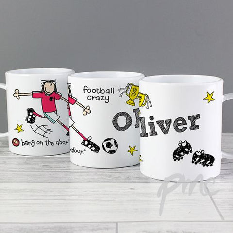 Personalised Football Crazy Plastic Cup