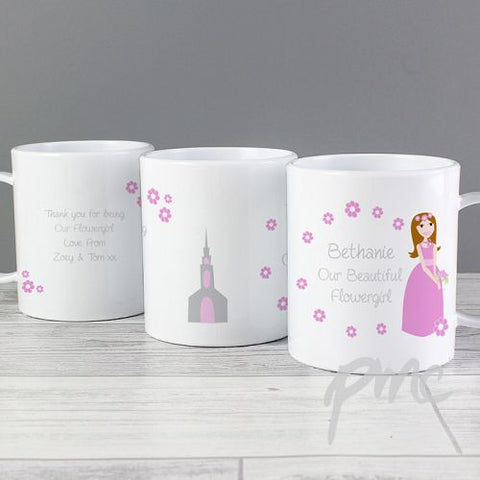 Personalised Fabulous Flowergirl Plastic Cup