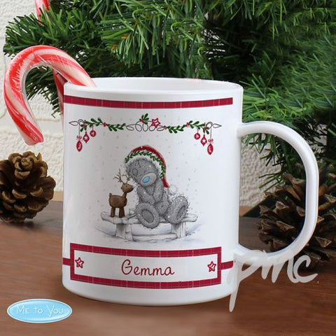 Personalised Me To You Reindeer Plastic Mug