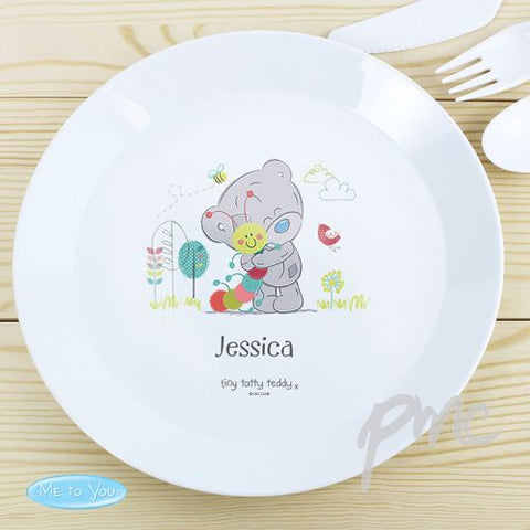 Personalised Tiny Tatty Teddy Cuddle Bug Plastic Plate