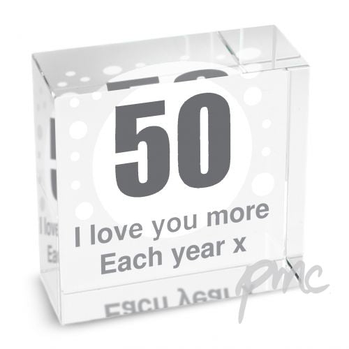 Personalised Spots Age Medium Crystal Token