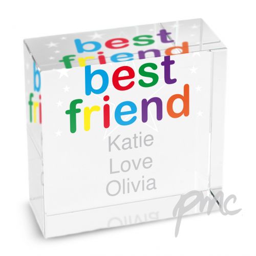 Personalised Best Friend Medium Crystal Token