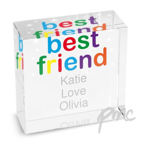 Personalised Best Friend Medium Crystal Token