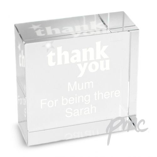 Personalised Thank you Medium Crystal Token