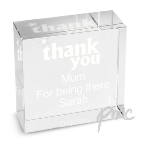 Personalised Thank you Medium Crystal Token