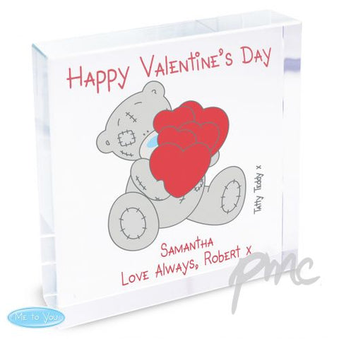 Personalised Me to You Big Heart Large Crystal Token