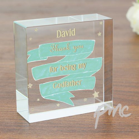 Personalised Shining Star Medium Crystal Token