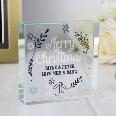 Christmas Frost Large Crystal Token