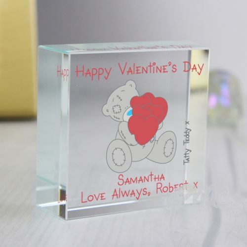 Personalised Me to You Big Heart Medium Crystal Token