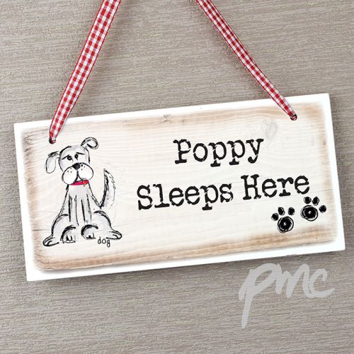 Personalised Dog Wooden Sign