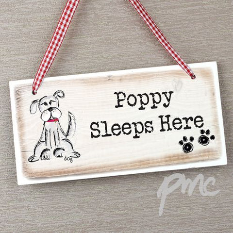 Personalised Dog Wooden Sign