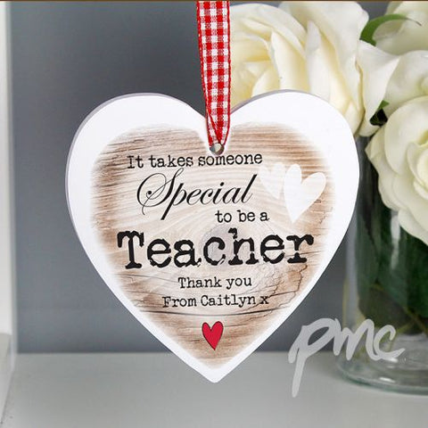 Personalised Someone Special Wooden Heart Shaped Decoration