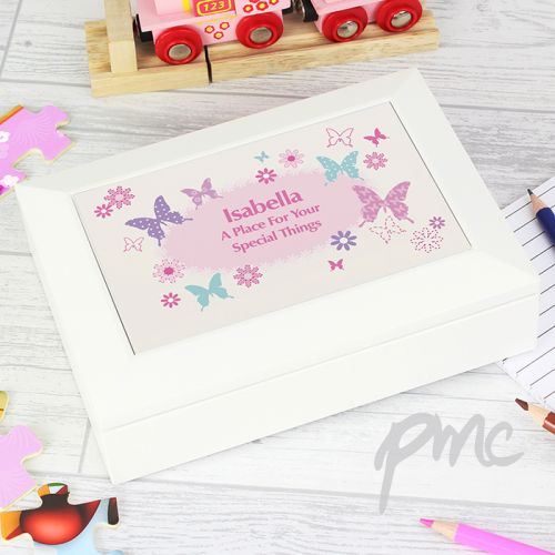 Personalised Butterfly Jewellery Box