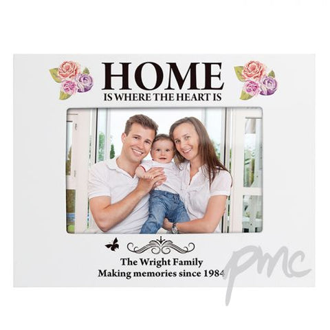 Personalised Shabby Chic White 6x4 Photo Frame