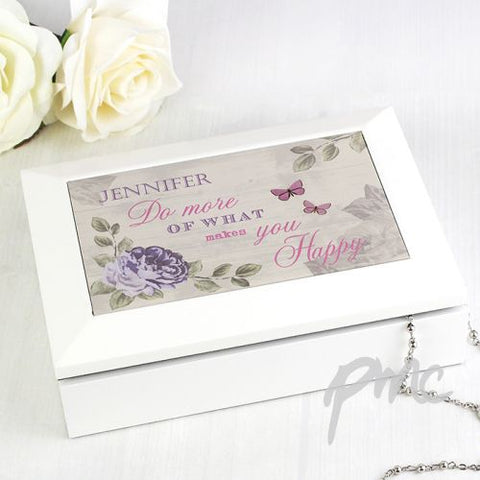 Personalised Secret Garden Jewellery Box