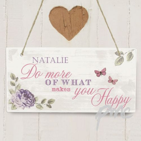 Personalised Secret Garden Wooden Sign